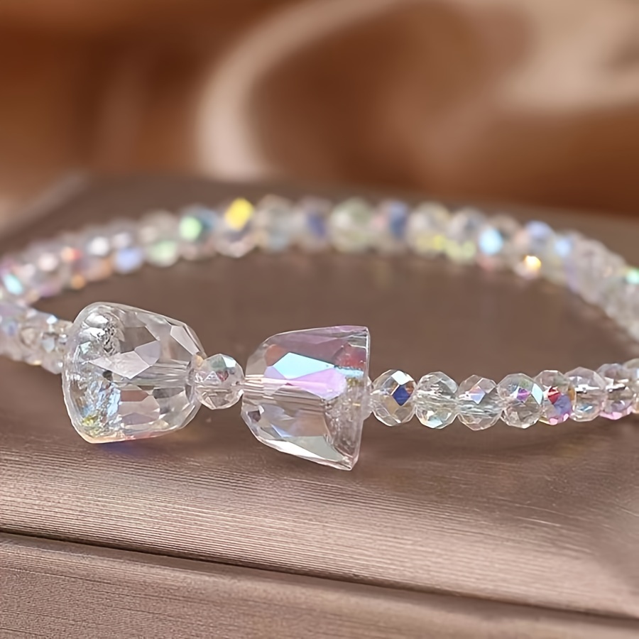 Colorful Dopamine Beaded Bracelet - Elastic and Versatile Accessory